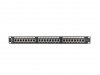 Lanberg Patch Panel 24 Port 1U Kat.6 czarny ekranowany